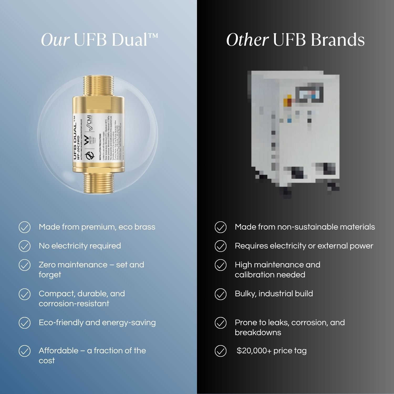 浄水器・整水器 UFB Dual ウルトラファインバブル UFB DUAL 水が変わる暮らしが変わる｜アイティ